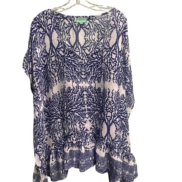 Amtica Santoria by Giacomo Cinque Top Boho One Size Tunic Cover Up Antica - Picture 1 of 3